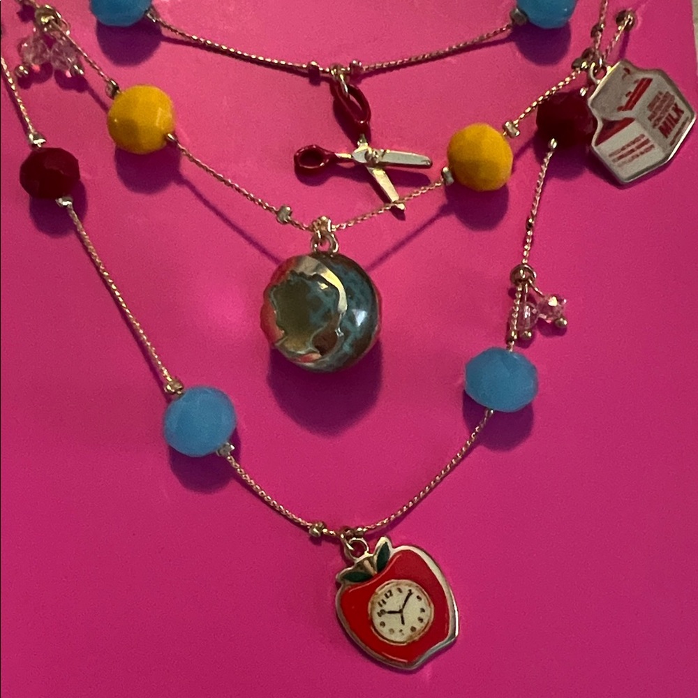 Betsy Johnson Teacher Charm
Necklace School New With Tags - Picture 2 of 4